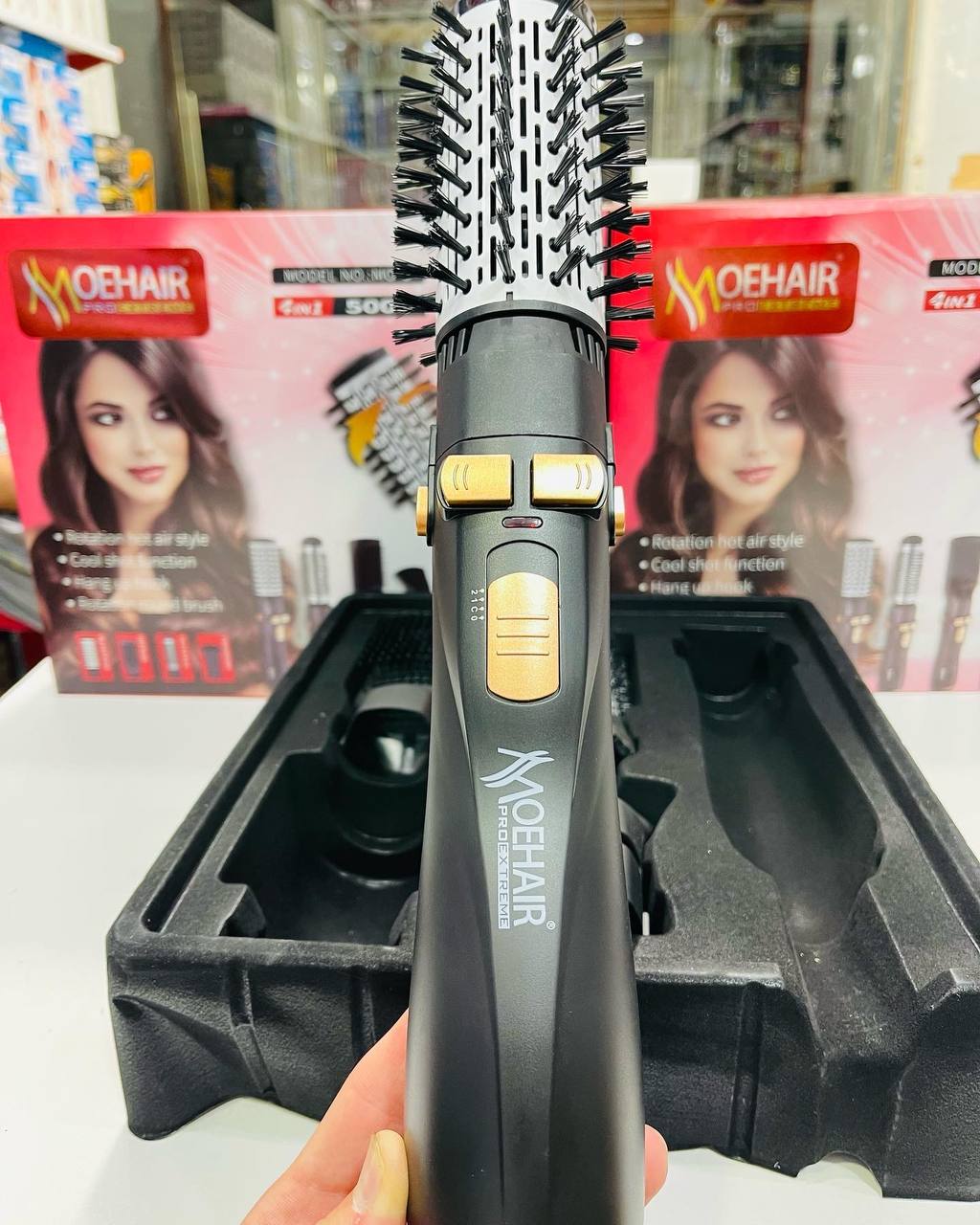سشوار چرخشی Moehair مدل MO-8 چهار کاره