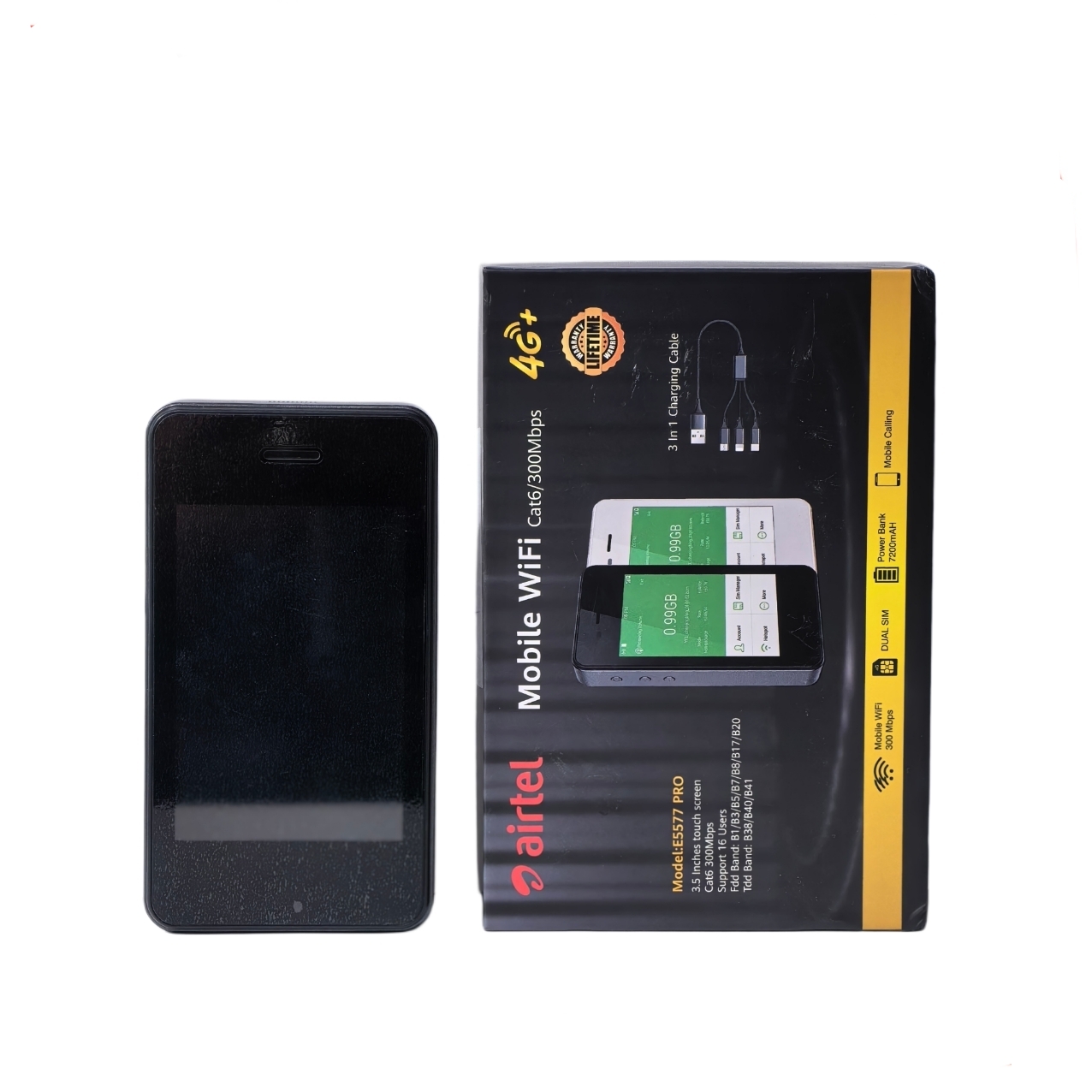 مودم همراه Airtel HUAWEI 4G/LTE مدل E5577 PRO پاوربانکی