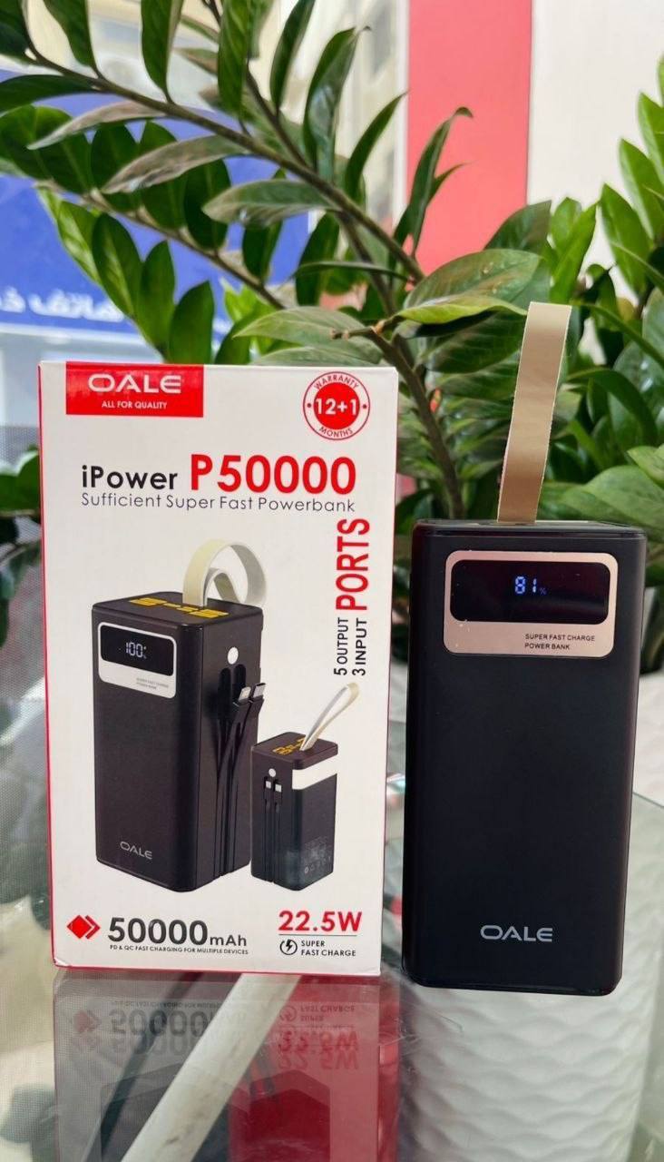 پاوربانک ۵۰۰۰۰mla OALE مدل P50000
