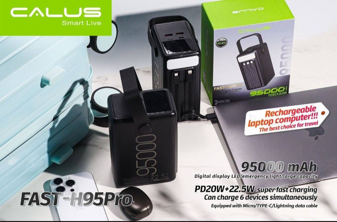 پاوربانک ۹۵۰۰۰mla کالوس مدل FAST-H95PRO