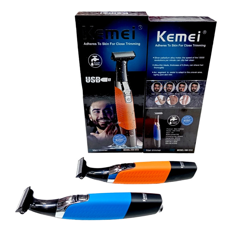 بادی گروم حرفه ای کیمی شارژی و ضداب تیغ استیل kEMEi1910