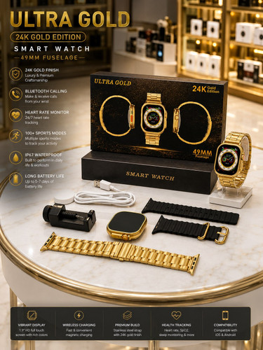 ساعت هوشمند ULTRA مدل Ultra Gold 24K