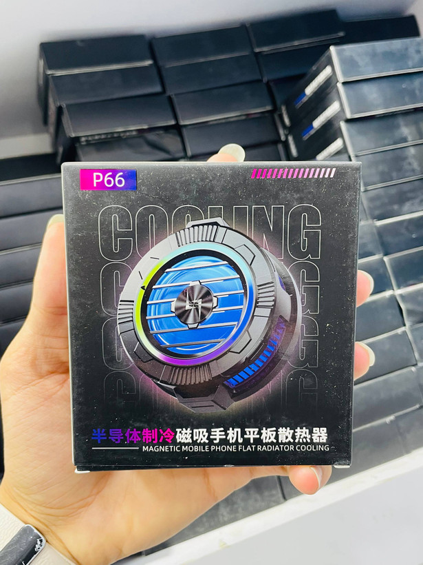 فن خنککننده موبایل P66 مدل Magnetic Semiconductor Cooling Fan