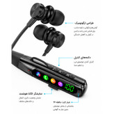 هندزفری گردنی بیسیم AKZ مدل R22 | رمخور با صفحه نمایش دیجیتال و کیفیت صدای عالی
