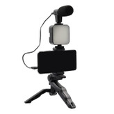 گیم بال مدل AY-49RGB |کیت تولید محتوا و فیلمبرداری چ دارای میکروفون و رینگ لایت حرفهای