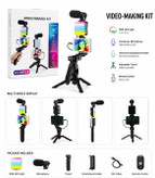 گیم بال مدل AY-49RGB |کیت تولید محتوا و فیلمبرداری چ دارای میکروفون و رینگ لایت حرفهای