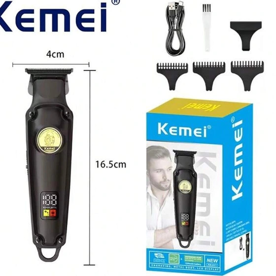 ماشین اصلاح Kemei مدل KM-2371 | موزن حرفهای با تیغه سرامیکی و برش مستقیم
