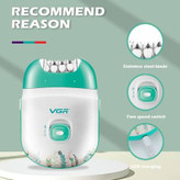 اپیلاتور شارژی وی جی آر VGR مدل V-726 | دو سرعته