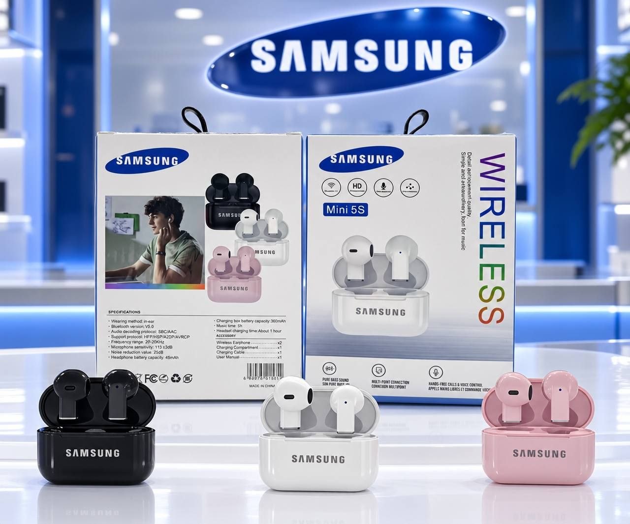 هدفون وایرلس سامسونگ Samsung Mini 5S مدل Mini 5S