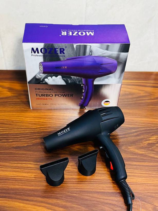 سشوار موتور سنگین MOZER مدل MZ-9960 | 2800 وات مخصوص سالن