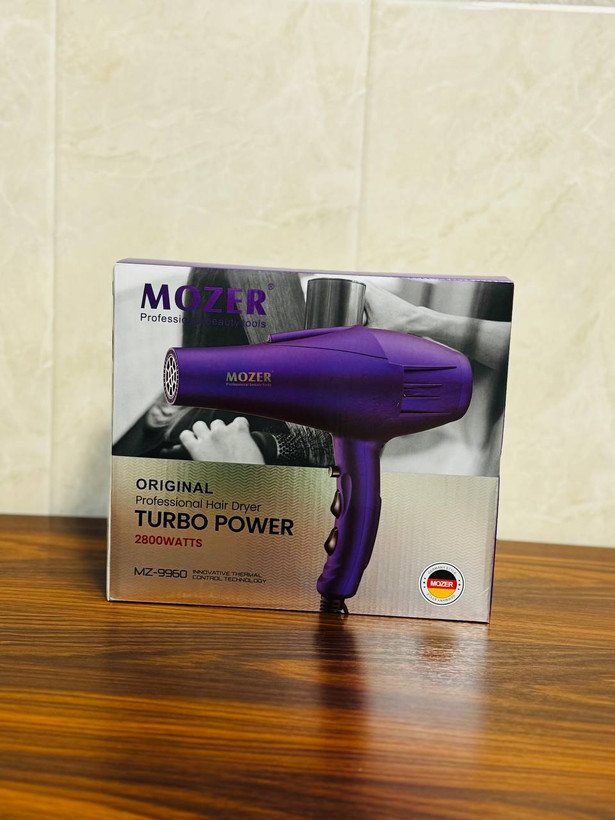 سشوار موتور سنگین MOZER مدل MZ-9960 | 2800 وات مخصوص سالن