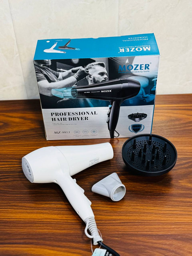 سشوار موتور سنگین MOZER مدل MZ-9953 | 6000 وات مخصوص سالن
